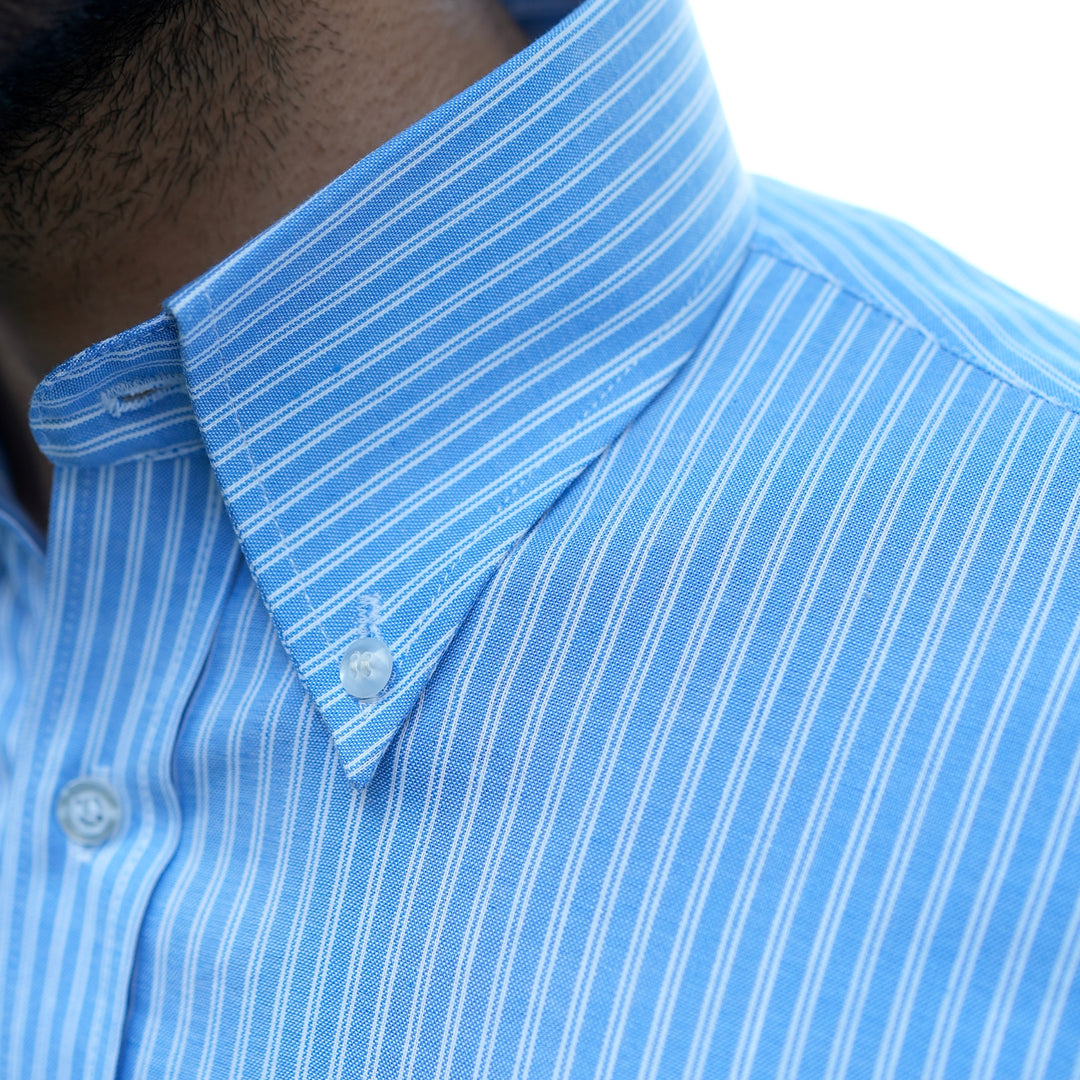 FERDINANDO BLUE STRIPED SHIRT